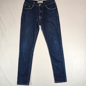 Stockton Refreshing Dark Wash Slim Fit Jeans Womens Size L Stretch Denim 3366656